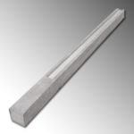 Pilar de concreto para cierre perimetral tipo bulldozer o bulldog